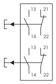 Пост 2 кнопки схема